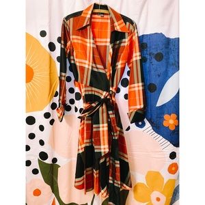 Zara Woman Plaid Dress